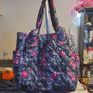 LULU Sport Floral Quilted Tote Bag